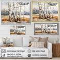 thumbnail image 4 of Designart "Neutral Toned Birch Grace III" Tree Birch Floater Framed Wall Decor, 4 of 5