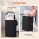 thumbnail image 4 of Cesto Para la Ropa con Tapa, 100L Cesto Ropa Sucia con 1 Bolsa Extraíble, Cesto de Almacenamiento de Ropa para Lavar Y Guardar Ropa, Adecuado para Baños, Salas de Estar, Dormitorios, Lavaderos (2 PCS), 4 of 7