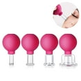 thumbnail image 2 of Dinheiro Ventosas con bola de succión [4 piezas] - Juego de ventosas de vidrio auténtico de alta calidad para cada parte del cuerpo - Ventosas contra la tensión y la celulitis, 2 of 8