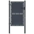 thumbnail image 2 of vidaXL Fence Gate Metal Fence Post Garden Gate for Outdoor Steel Anthracite, 2 of 43