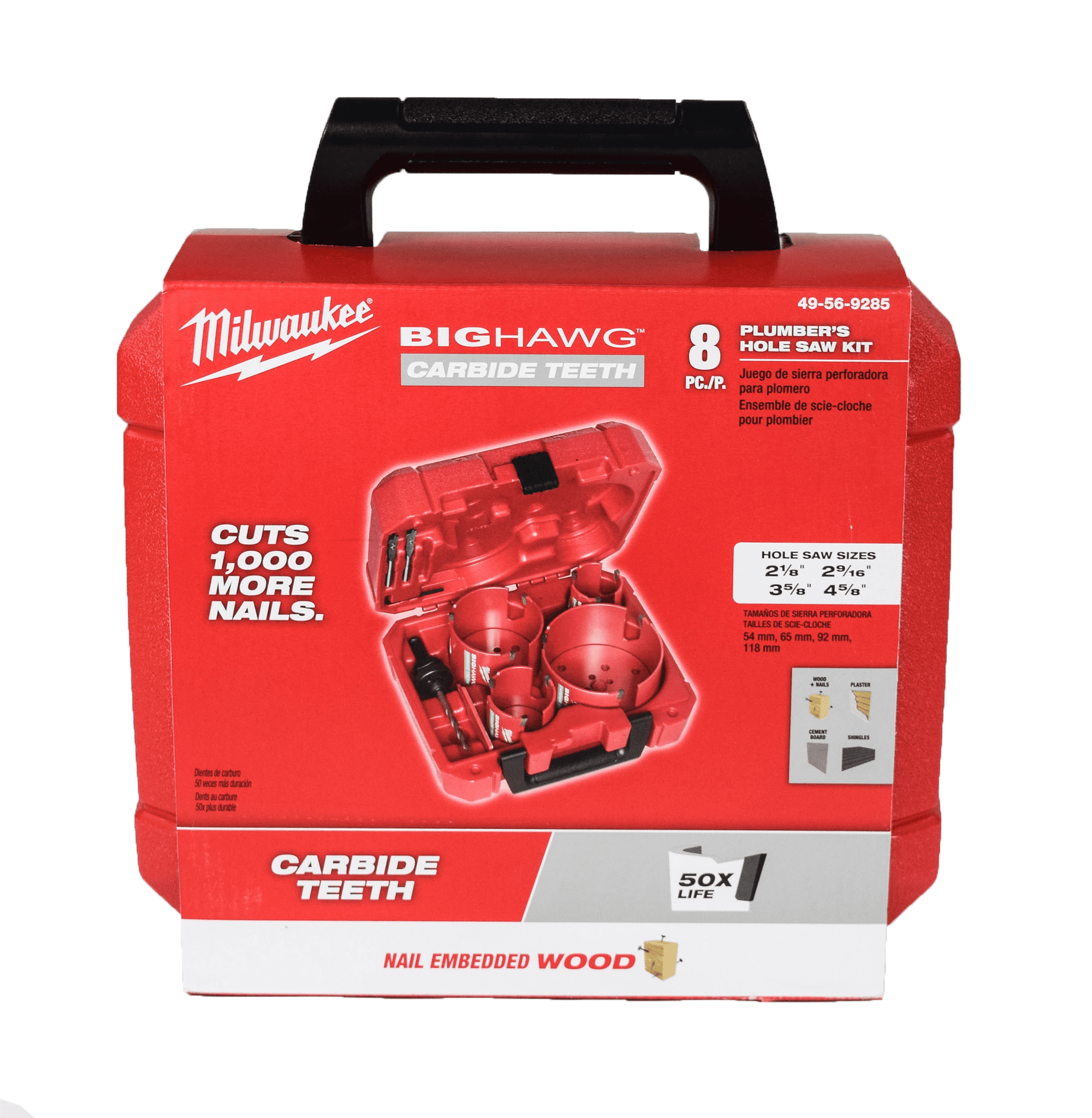 Milwaukee BIG HAWG Carbide Hole Saw Kit (8Piece) 49569285