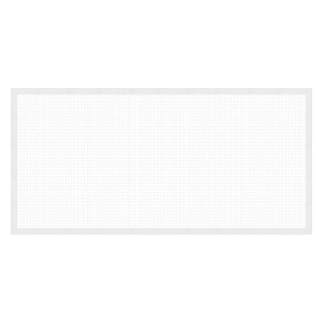 Malla de pantalla de ventana Uxcell, 24" x 59" Malla de fibra de vidrio con marco blanco y borde adhesivo de gancho y bucle