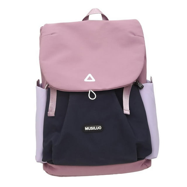 Mochila de viaje ligera de nailon para portátil, ideal para mujeres, hombres, niñas y niños, para senderismo. Púrpura
