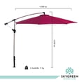 thumbnail image 3 of Sombrilla Para Jardín Sky Green Exterior Plegable 3mts Con Inclinacion Rojo, 3 of 8