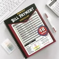 thumbnail image 4 of Red Bill Payment Tracker Notebook by Nallwabiu, 128-Page Monthly Bill Organizer & Budget Book, 8"x10" Financial Planner for Expense Tracking and Debt Management, 4 of 9