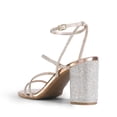 thumbnail image 3 of Tacones para mujer DREAM PAIRS en oro rosa con pedrería, talla 8.5, 3 of 6