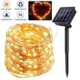 thumbnail image 1 of Solar Operated LED Curtain Fairy Lights String Lights Hanging Wall Light(Warm White), 1 of 9