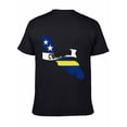 thumbnail image 6 of T-shirt Curacao Map  Soft Cotton Adult Heat-Transfer Graphic T-Shirt - 180g Breathable Fabric, Unisex Summer Casual Wear with Durable Heat-Printed Design, 6 of 10