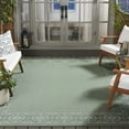 thumbnail image 3 of SAFAVIEH Machine Washable Rug Indoor/Outdoor Bermuda Collection - Bermuda Feride Floral Indoor/Outdoor Area Rug, Green/Ivory, 8' x 10', 3 of 12