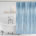 thumbnail image 2 of Polyester Fabric Light Blue Shower Curtain, Modern Abstract Art Ombre Striped Waterproof Bathtub Curtain Bathroom Decor Set with Hooks 60 x 72 Inches, 2 of 6