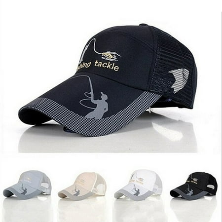- HiCoup Men Fashion Outdoor Sun Protection Tackle Mesh Baseball Cap Fishing Hat