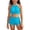 Blue, variant on Ticikt Girl's 2 Piece Tankini Swimsuit Textured Twist Front Ruched Ruffle Bikini Set Bathing Suits,Color:Blue,Size:15-16 Years