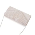 thumbnail image 6 of JVBTVB Women's Pleated Evening Clutch with Rhinestone Embellishments Detachable Chain Shoulder Strap Small Handbag for Wedding Party Prom Formal Events 8.5 Inches, 6 of 9