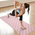 thumbnail image 6 of Light Pink Butterfly Pattern Hot Yoga Mat Towel Non Slip for Hot Yoga - Quick-Drying Yoga Mat Cover with 4 Corner Pockets with Travel Bag - Hot Yoga Towel Non Slip 74"x26", 6 of 6