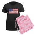 thumbnail image 5 of CafePress - American Flag Pajamas - Women's Short Sleeve Print T-Shirt and Pants Dark Cotton Pajama Set, 5 of 7