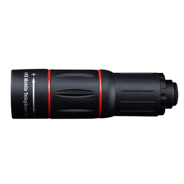 Bearachild Mini telescopio de fotografía para teléfono 18x, teleobjetivo externo ajustable, Monocular, dispositivo de observación para Teléfono y Comunicación