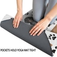 thumbnail image 3 of Dachshund Footprint Hot Yoga Mat Towel Non Slip for Hot Yoga - Quick-Drying Yoga Mat Cover with 4 Corner Pockets with Travel Bag - Hot Yoga Towel Non Slip Grip Moisture Wicking Sweat 70"x26", 3 of 6