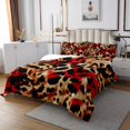 thumbnail image 3 of Erosebridal Chic Cheepah Print Coverlet Set Queen, Woodland Wildlife Bedding Set, Leopard Animal Decor, 3pcs, 3 of 5