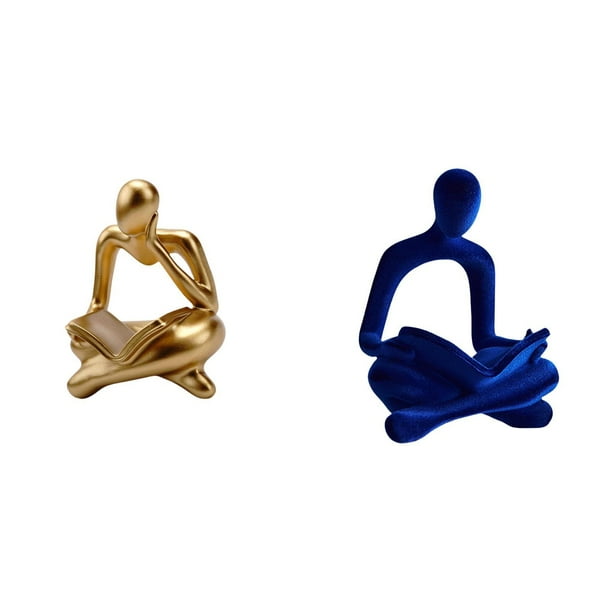 Figura de lector abstracto,Estatua de pensador abstracto,arte,manualidades,decoraciones,Figuras humanas decorativas para oficina,objetos coleccionables,Figura de pensador abstracto,Estatua de