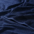 thumbnail image 4 of Superior Egyptian Cotton Absorbent 6-Piece Navy Blue Towel Set, 4 of 13