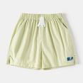 thumbnail image 2 of KPOPLK Toddler Boys Athletic Shorts Kids Quick Dry Side Slit Basketball Gym Shorts with Pockets 1-6 Years Size 5-6 Years,Green, 2 of 8