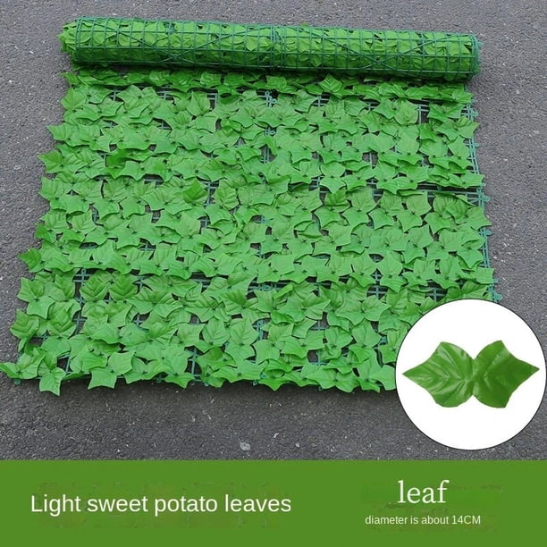 Hoja de eneldo verde Artificial, valla de ratán para pared, jardín al aire libre, patio, planta decorativa, planta falsa, hojas verdes