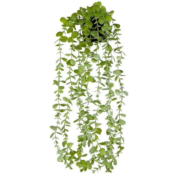 QCQHDU 1 Pack Artificial Hanging Potted Plants, Fake Hanging Plants