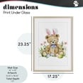 thumbnail image 3 of Stupell Industries Eclectic Springy Easter Teddy Bear Birch Framed Print Under Glass, 17 x 23, by Amy Hall, 3 of 7
