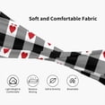 thumbnail image 5 of Wukai Heart Black Buffalo Plaid Gingham Sports sweatband,Men & Women Sweatband Headband for Running, Cross Training, Racquetball, Working Out, 5 of 7