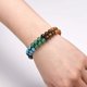 thumbnail image 4 of Pulsera trenzada con cuentas de piedra de yoga con piedras preciosas de cristal curativo de Reiki de 7 chakras, joyería ajustable para mujer, 4 of 5