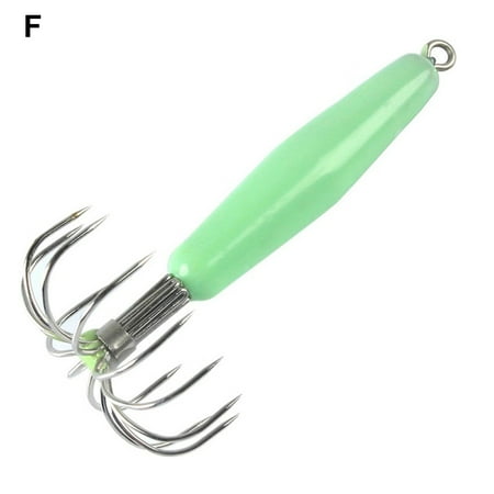 ASKMZ Metal Squid Jig Strong Good Toughness 12 Claws Squid Hook for Fishing Squid Hook