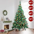 thumbnail image 5 of Noble 4-7ft Artificial Christmas Xmas Bushy Pine Tree W/ LED Lights/Pre Lit Decoration, 5 of 9