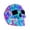 B, variant on Leutsin Prismatic Iridescent Spooky Ghost, Rainbow Holographic Faceted Ghost Statue Halloween Decorations, Colorful Light Catching Cute Spooky Tabletop Mantel Halloween Home Decor Gift, 8 Inch