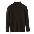 thumbnail image 3 of OJSFQUFP Kids Ribbed Sweater Solid Color Long Sleeve Slim Fit Knit Base Layer Shirts for Boys Girls, 3 of 9