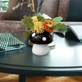 thumbnail image 4 of Fiudx Jarrón Fungoide, Encantadora Decoración de Cerámica, Diseño de Hongo Rojo Vibrante, Arreglo Floral Versátil, Ideal para La Oficina En Casa o La Sala de Estar, Regalo Perfecto para Cualquier Oca, 4 of 6