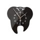 thumbnail image 5 of Reloj de pared acrílico silencioso con forma de diente y pegatina para decorar la sala de estar. Negro, 5 of 9