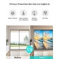 thumbnail image 4 of Window Privacy Film Ocean Coastal Stained Glass Window Film Decorative Sun Block Window Cover Beach Sun Blue Sky Nature Scenery Window Clings Static Adhesive Sticker for Bathroom 29.5"x78.7", 4 of 7