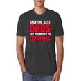 thumbnail image 1 of Wild Bobby,Only The Best Dads Get Promoted to Grampa, Father's Day, Men Premium Tri Blend Tees, Vintage Black, Large, 1 of 3