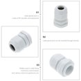 thumbnail image 2 of Miangastore Connecteurs Électriques Étanches Blancs PP 100 Pcs 1.2X1.2X0.7In, 2 of 8