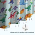 thumbnail image 6 of Colorful Dinosaurs Eggs Palms Pattern Shower Curtain 84"x72" ,Bathroom Decorative Shower Curtains Set with 12 Hooks,Modern Waterproof Washable Shower Curtain, 6 of 6