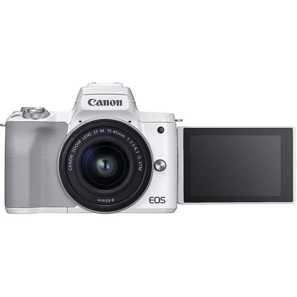 Canon EOS M50 Mark II + EF-M 15-45mm is STM Kit White