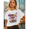 thumbnail image 5 of Women's T-Shirt Birthday Queen I DON'T GET OLDER I LEVEL UP Crown Short Sleeve Casual Tee Classic Crew Neck T Shirt for Women White, M, 5 of 7