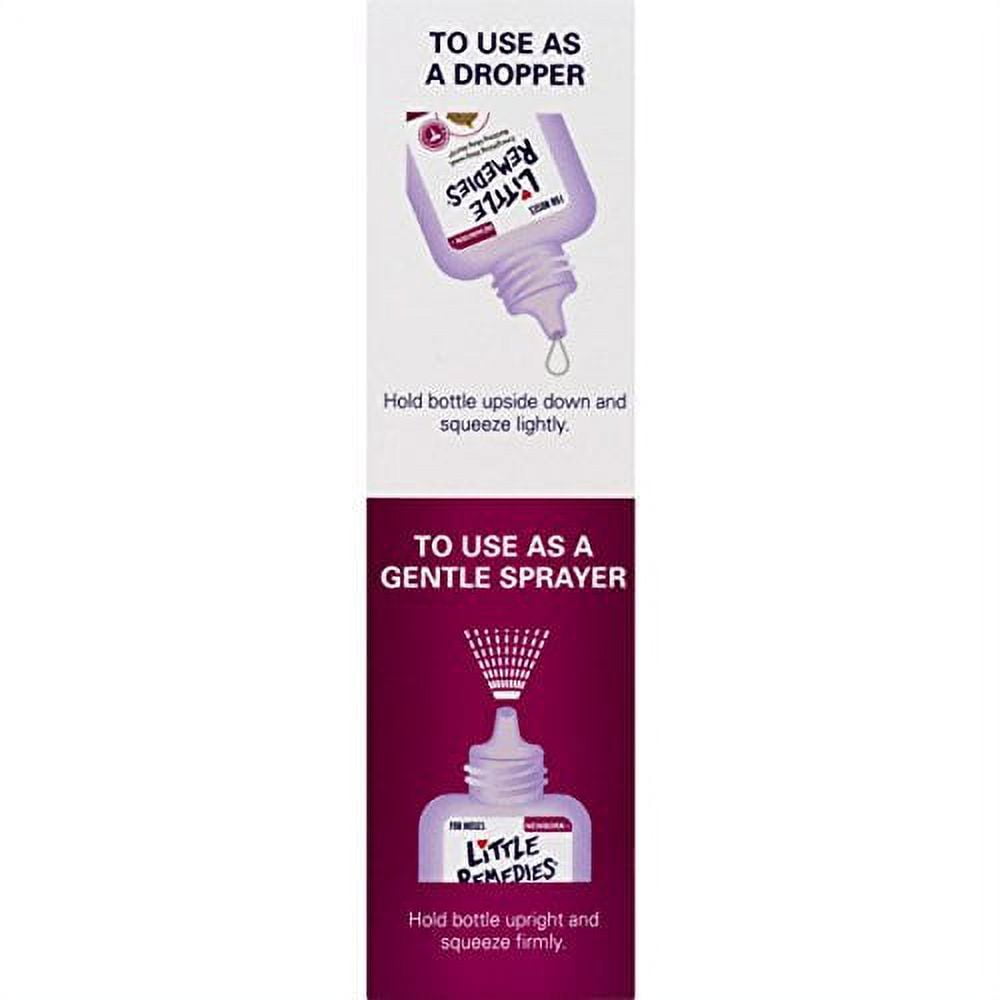 Little Remedies Newborn + Nose Saline Spray Drops, Wash Away Mucus, 1 Oz, 6-Pack