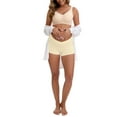 thumbnail image 2 of INSPIRE CHIC Women's Low Waist Under the Bump Maternity BoyShorts Pregnancy Seamless Ladies Panties 3XL Beige, 2 of 4