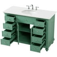 thumbnail image 2 of Elegant Lighting VF12348AW-VW Otto 48" Free Standing Single Basin Vanity Set - Off White, 2 of 7