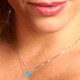 thumbnail image 5 of 0.5 ct Brilliant Round Cut Solitaire Turquoise 14k White Solid Gold Everyday Affordable Designer Necklace Pendant with 18" Chain, 5 of 7