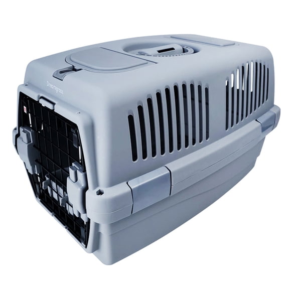 Dreamgrass Pet crates, Dog Crates for Small Dogs & Cat Carriers, Two-Door Plastic Pet Kennel