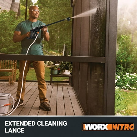 WORX - Nitro 20V Brushless Hydroshot up to 710 PSI at 1.0 GPM (1 x 4.0Ah Battery and 1 x Charger Included) - Black