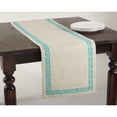 thumbnail image 2 of Saro Lifestyle Calypso Collection Stitched Greek Key Design Runner, 2 of 3
