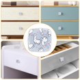 thumbnail image 5 of 4 Pieces Set Drawer Pulls Handle Square Wardrobe Cabinet Knobs with Stainless Steel Screws Furniture Kitchen Decor, 5 of 5